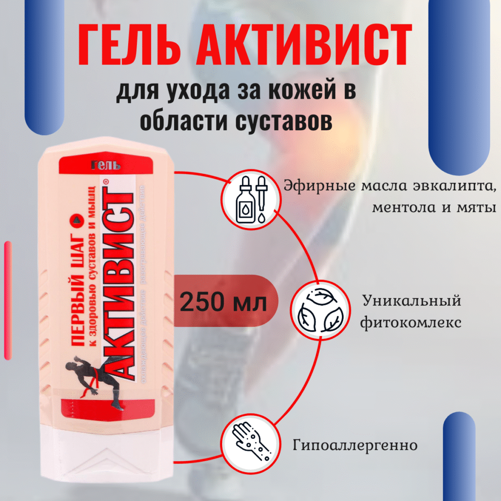 Купит Гелль «Активист» дл -сумасшедший, 250 мл - охла -даши и ...