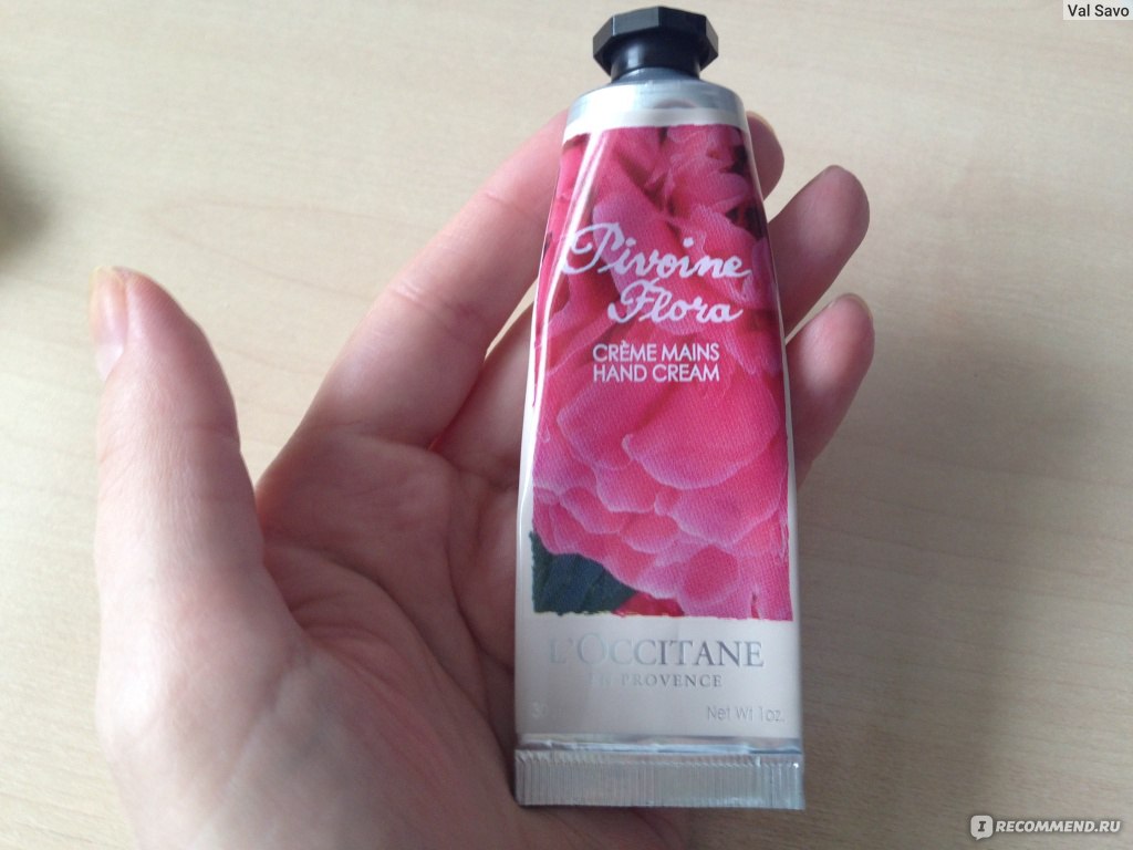Кррем дл -ruk l'occitane pivoine flora cream